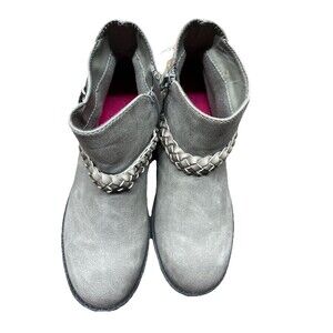 Blowfish Malibu Keepsake Ankle Boot Sz 4 M Gray Girls Zipper B152